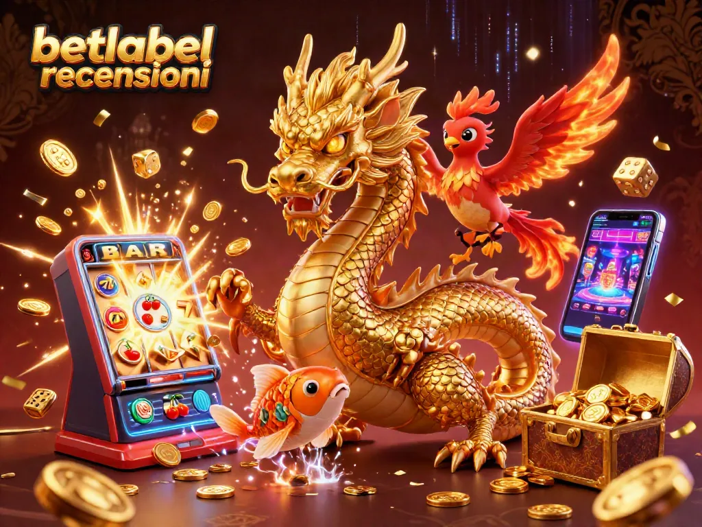 Experience thrilling wins with betlabel recensioni featuring a golden dragon and dynamic casino elements