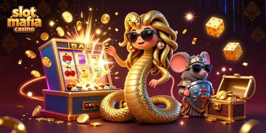 Experience thrilling gameplay at slot mafia casino with Medusa and a warrior mouse amid exploding jackpots.